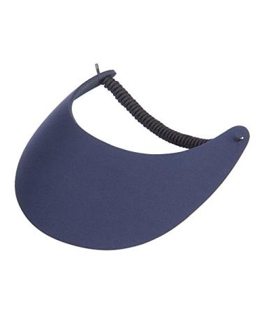 Fabric Foam Sun String Visor One Size Navy