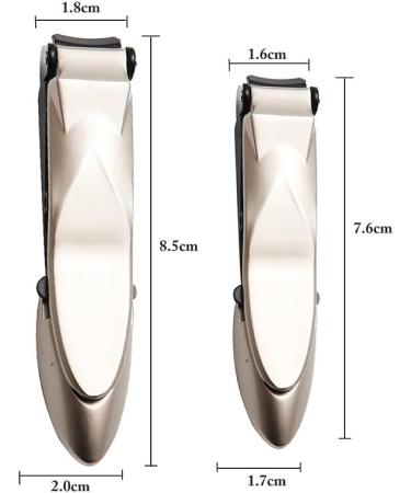 Toenail and Fingernail Clippers for Home Use - Women's 5 Colors Ergonomic Stainless Steel Cutter with Splash-Proof Design - Buy Online on GoSupps.com