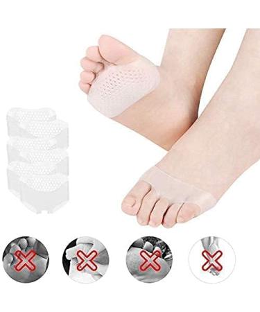 Angockoyo Metatarsal Pads - 3 Pairs | Foot Cushions for Pain Relief in High Heels & Running | Gel Inserts for Men and Women - White, One Size - Buy Online on GoSupps.com