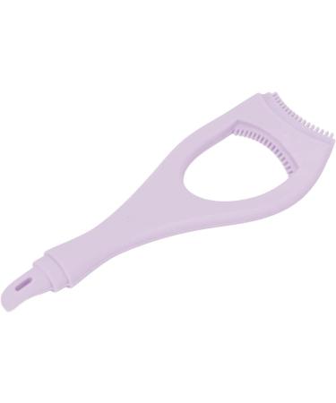 Reusable Silicone Winged Eyeliner Stencil for Makeup with Tooth Shaped Baffle and Detachable Fishtail Brush Soft and Flexible Multifunctional (Purple) - Buy Online on GoSupps.com