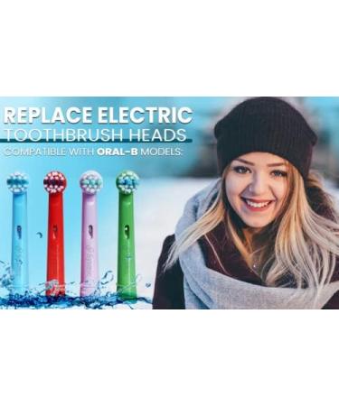 Sysmic Kids Replacement Toothbrush Heads - Oral B Compatible Child Soft Bristle Refill 4 Pack - Buy Online on GoSupps.com