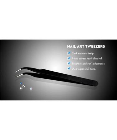 10 set Stainless Steel Women Nail Art Tweezers Clamping Tools Universal Simple Rhinestone Picker Picking Tweezer Manicure Accessory 10 Set Multicolour  - Buy Online on GoSupps.com