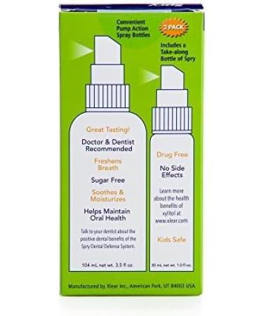 Xlear Spry Aloe Vera Moisturizing Mouth Spray 4.5oz - Pack of 2 - Buy Online on GoSupps.com