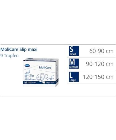 MOLICARE Slip Maxi Size M - 14 Pieces | Premium Incontinence Product for Superior Comfort & Protection | Fast International Shipping - Buy Online on GoSupps.com
