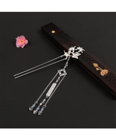 Hair Clips Hanfu ancient ornaments head ornaments Chinese style hair ornaments hair sticks metal hair clips Blue Hair Clips (Size : D) - Buy Online on GoSupps.com