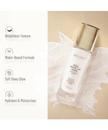 Swi.ss Bea-uty Reall Make-up Basse Highlighting Primer| Skin-Hydrating Poreless Primer With Natural Glow Finish For Face Makeup |Shade - Natural Tint 32Ml - Buy Online on GoSupps.com