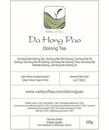 Da Hong Pao Oolong Tea 100g - Classic Wuyi Rock Wu Long Tea - Big Red Robe - Buy Online on GoSupps.com