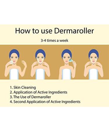 Derma Roller 1.5mm Microneedle for Face 540 Titanium Needles with Storage Case - Black - Buy Online on GoSupps.com