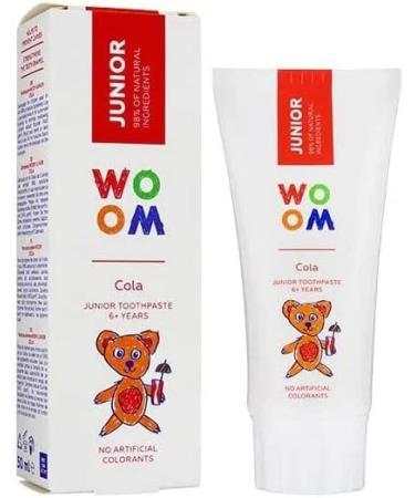 Woom Junior Cola Toothpaste 50ml - Caries Prevention & Enamel Strengthening for Kids - Buy Online on GoSupps.com