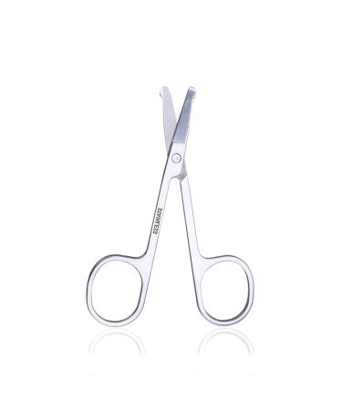 Mobestech Makeup Tool Nose Hair Pointed Nose Hair Gold-plated Facial Hair Nose Hair Trimmer Eyebrow Color Titanium Gilded