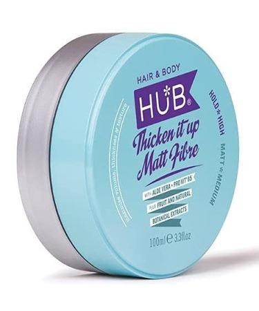HUB Thicken it up Matt Fibre Styling Product 100 g / 100 ml x 1. Strong Hold and Medium Matte Finish. Hair Styling Product for men and women. PALM OIL FREE PARABEN FREE SULPHATE FREE Tropical 100 g (Pack of 1)