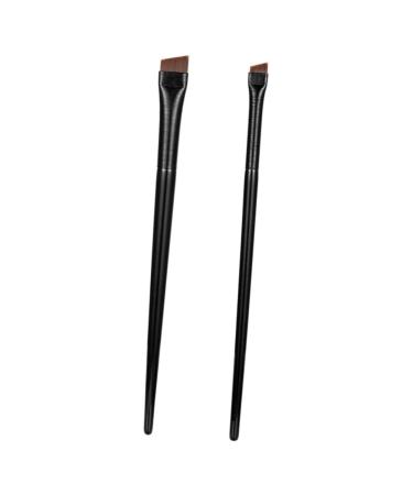3 Sets cosmetic portable cosmetics eyebrow powder Makeup Tools cosmetology kit eyes bevel ultra thin ultra fine eyeliner brush eyeliner brush ultra thin eyeliner