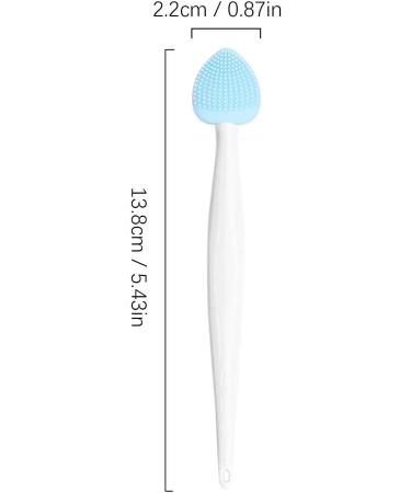Nose Cleansing Fine Brush | Face Scrubber Handheld Double-Sided Skincare Remover Tool - Pore Cleansing Blackhead Brush Nose Scrubber for Bedroom Rowces D Blue - Buy Online on GoSupps.com