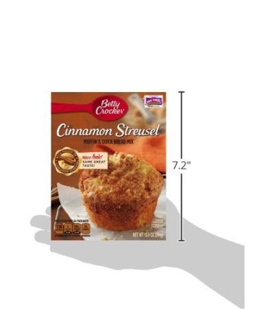 Betty Crocker Premium Muffin & Quick Bread Mix - Cinnamon Streusel - 13.9 oz Boxes (Pack of 4) - Buy Online on GoSupps.com