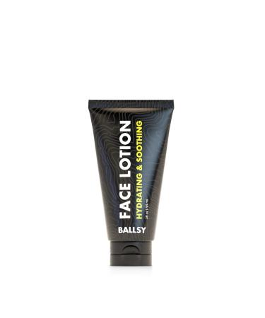 Ballsy Mens Face Lotion w/Vegetable Collagen Caffeine Coconut Oil & More - Hydrating Lotion to Reduce Dryness Aging Signs Wrinkles Cruelty Free Paraben Free Men Face Moisturizer (3 Fl oz)