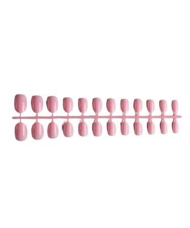 Dajidafu Round Nail Set Fashionable Classic Press-on Fingernails Removable Strong Viscosity Adjustable Solid Manicure Stickers Type 6
