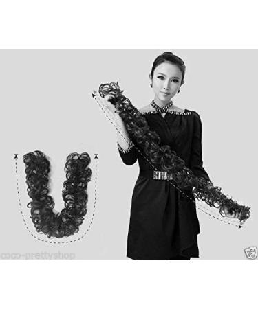 CAISHA XXL Hairpiece Scrunchy Updo Bridal Hairstyle - Light Brown Gray Mix Updo Bun | HW40 - Buy Online on GoSupps.com