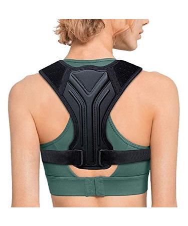 Posture Corrector Straighten Posture Corrector for Back Belt Prevent Slouching Relieve Pain Posture Straps Clavicle Support Brace for Women Men Back Brace (Color : Black Size : M) (Black XS) Black X-Small
