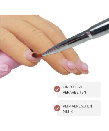  Lynis Nailshop Lynis-Nailshop.de - Acrylic Nail Gel - 15 ml - Soft Pink - Subtle Pink - For a feminine look with a natural shine - No cleanser needed - Odorless - Easy to apply - Buy Online on GoSupps.com