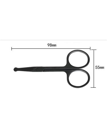 OUSIKA Stainless Steel Nose Hair Trimmer - Manual Eyebrow & Eyelash Scissors | International Shipping Available - Buy Online on GoSupps.com