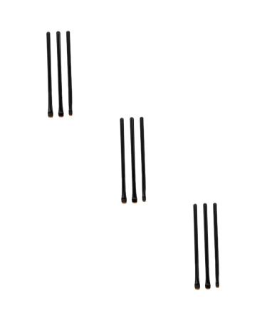 FOMIYES 9 PCS eyeliner brush makeup brush Wooden Handle Brush liquid eyeliner brush angled eyeliner brush 14.5x1cmx3pcs As Shownx3pcs