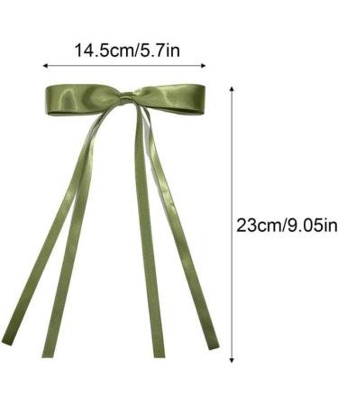EUPSIIU 10 Pieces Hair Bows for Women Bow Hair Clips with Long Tails Hair Barrette Hair Ribbons Hair Accessories for Girls Women Silky Satin Ribbon Bows Hair Barrettes Bowknot Hairpins (10 Colors) - Buy Online on GoSupps.com