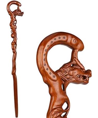 SilteD Canes Crutch Pear Wood Cane Wooden Faucet Engravable Head Handle Walking Stick High-End Walking Cane Suitable Gift for The Elderly 94cm crutch-11.19 - Buy Online on GoSupps.com