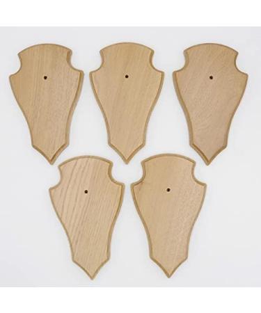 5 Piece REH Trophy Signs - Light Oak Plaques with Pine Compartment | 19x11 cm - Ideal for Awards & Decor | International Shipping - Buy Online on GoSupps.com