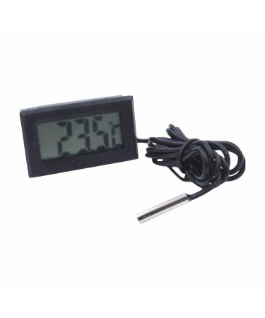 Mini Thermometer with Probe for Aquarium & Water Tank - Digital Temperature Display 1m-5m Black Cable - Buy Online on GoSupps.com