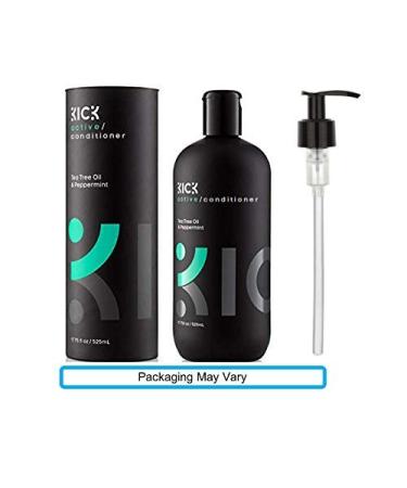 Kick Tea Tree and Peppermint Conditioner for Men - Effective Dandruff and Hair Loss Treatment (17 oz) - Buy Online on GoSupps.com