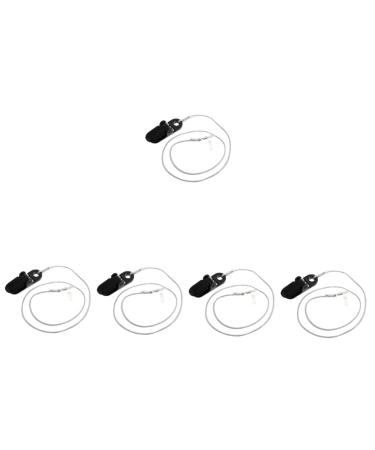 Gleavi 5 STK carrying tape For hearing aids Safety clip Cable Calculics For Otoclips for hearing aids Anti-loss protection behind the neck hearing protection mini nylon-silicone loudspeaker child as shown x 5 pieces