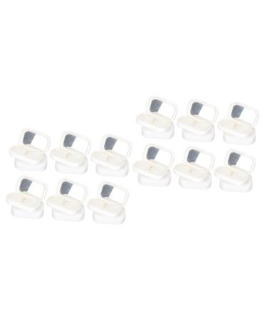 Healeved pack with 24 pieces contact lens container contact lenses case contact travel set lens tank travel limits for contact lenses portable lens carrier caricature bracket