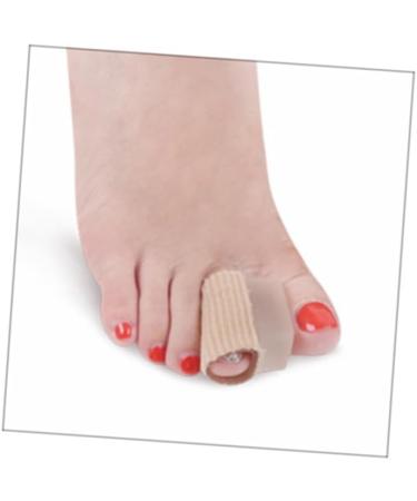 Silicone Gel Toe Tubes - Medium Khaki, Cuttable & Comfortable Toe Separator for Bunion Relief and Toe Alignment - Buy Online on GoSupps.com