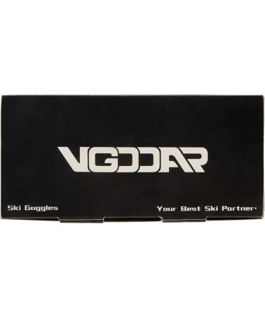 Vgooar OTG Ski Goggles with Magnetic Detachable Lens - Frameless Cylindrical Lens in Red | International Shipping Available - Buy Online on GoSupps.com