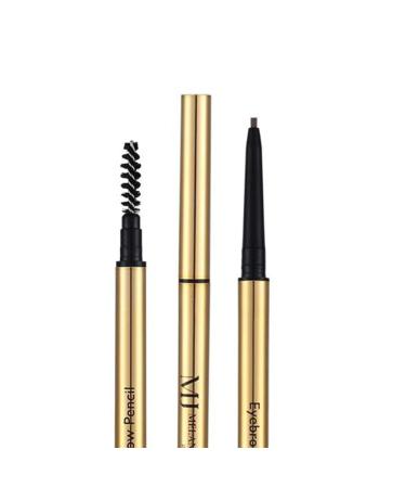Eyebrow Definer Pencil - Fill, Define, and Volumize Brows | Long Lasting & Waterproof | Precision Double Ended Design | Mela Beauty Studio (Chocolate) - Buy Online on GoSupps.com