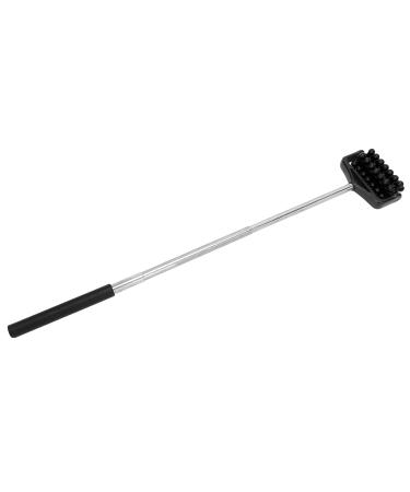 Telescopic Back Massage Tab - Adjustable Ergonomic Handle for Pain Relief | Flexible Back Roller for Men & Women (Black) - Buy Online on GoSupps.com