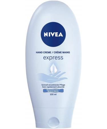 Nivea Hand Cream Express Care 1 pack (1 x 100 ml) absorbs quickly and moisturizes with sea minerals