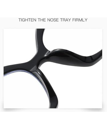 PARWANA Sturdy Polygon Reading Glasses for Men & Women | Blue Light Blocking Anti Eyestrain +3.00 Transparency - Buy Online on GoSupps.com