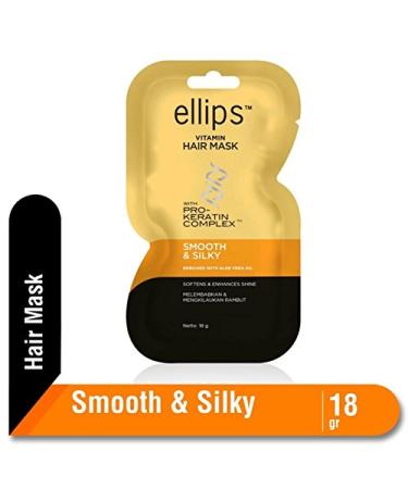 Ellips Pro Keratin Hair Mask - Smooth & Silky 18g (Pack of 4) - Buy Online on GoSupps.com