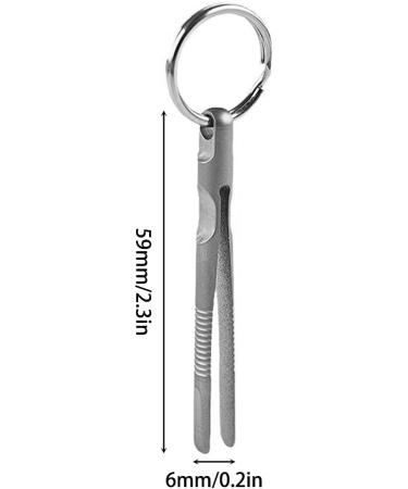 Premium Titanium Tweezers - Mini Survival & Portable Non-Slip Tweezers for Camping Hiking & Daily Use - Buy Online on GoSupps.com