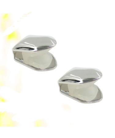 EXCEART 4pcs Silver Plated Small Single Tooth Cap - Hip Hop Teeth Grill Decoration - Buy Online on GoSupps.com