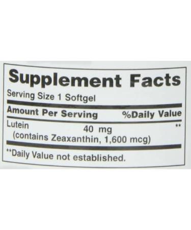 Nature's Bounty Lutein 40mg Softgels - Eye Health Supplements for Vision Support - Buy Online on GoSupps.com