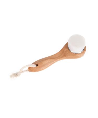 Angoily 1pc Facial Brush with Soft Bristles Pore Scrub Face Skin Cleaning Scrub Brush Skin Cleanser Face Cleaning Beauty Brush Soft Bristle Brush Makeup Remover Face Brush Bamboo