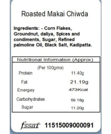 Jaiccha Ghasitaram Roasted Makai Chiwda 400 gms |Diwali Holi Rakhi Valentine Christmas Birthday Anniversary Gift for Her Him Mothers Day Fathers Day| - Buy Online on GoSupps.com
