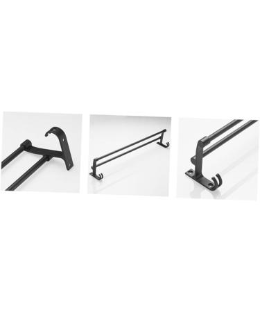 HEMOTON Wall Mounted Hooks Hook Towel Bar Wall Shelf Washcloth Wall Rack Shower Sponge Holder Towel Rack Ledge Take a Bath Black Size 2 - Buy Online on GoSupps.com