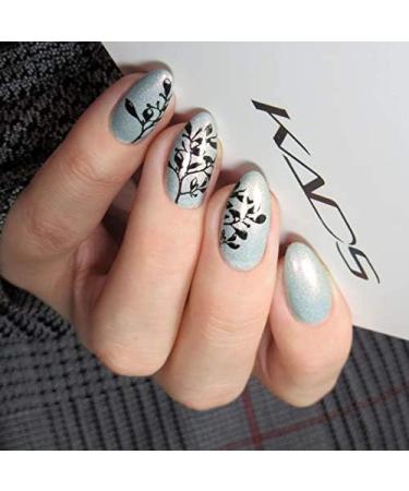 Alexnailart Flower Print Stamping Plates Set (NA015) - Manicure Template & Nail Art Tools - Buy Online on GoSupps.com