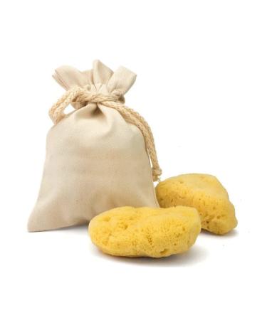 Crigema menstrual sponge cycle including hygiene bag made of jute natural unbound sponge alternative to tampons or menstrual cup reusable (10 x 5-7 cm) 10x 5-7 cm