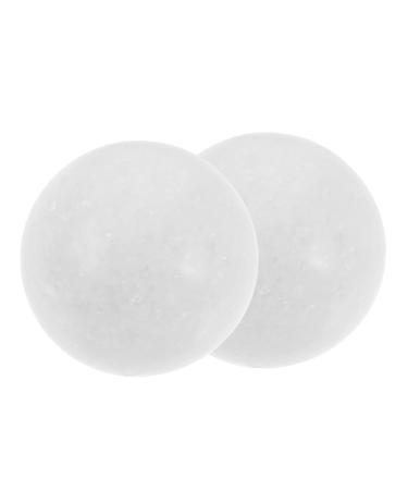 Sosoport 1 set of gymnastics ball rolling massage handball rolling balls massage hand exercise balls massage balls Stress balls Handrolling balls Hand massage ball Stressbauer jade china white fitness 5x5cm white