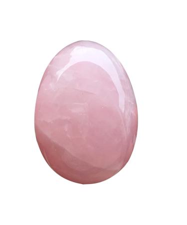 FRCOLOR Crystal Egg Rose Egg Healing Stone Eggs Chakra Balancing Stones Egg Stone Adornment Rose Egg Polished Egg Shaped Stones Decor Crystal Stone Ornament Pink Meditation Stone Gem