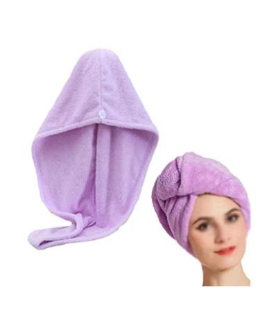 Microfiber Wisp Dry Hair Towel for Women | Quick-Drying Absorbent Bath Towel & Shower Cap - Gray - Buy Online on GoSupps.com